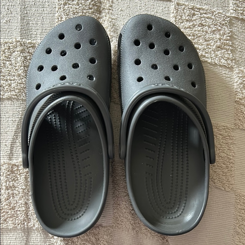 Gray Crocs
